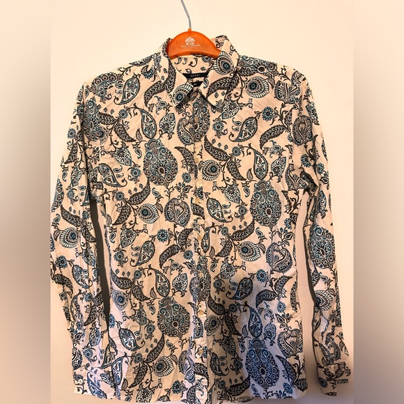 Gucci Floral Long Sleeve Dress Shirt Button Up